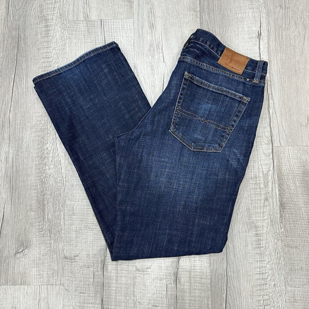Lucky Brand Jeans Mens 34x32 Blue Denim 367 Vintage Boot Mid Rise Retro Stretch